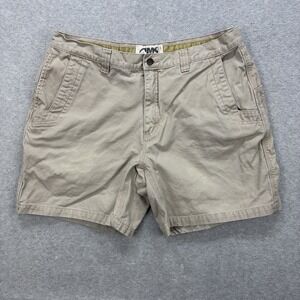 Mountain Khakis Shorts Mens 38x7 Tan Khaki Canvas Classic Carpenter Work Utility